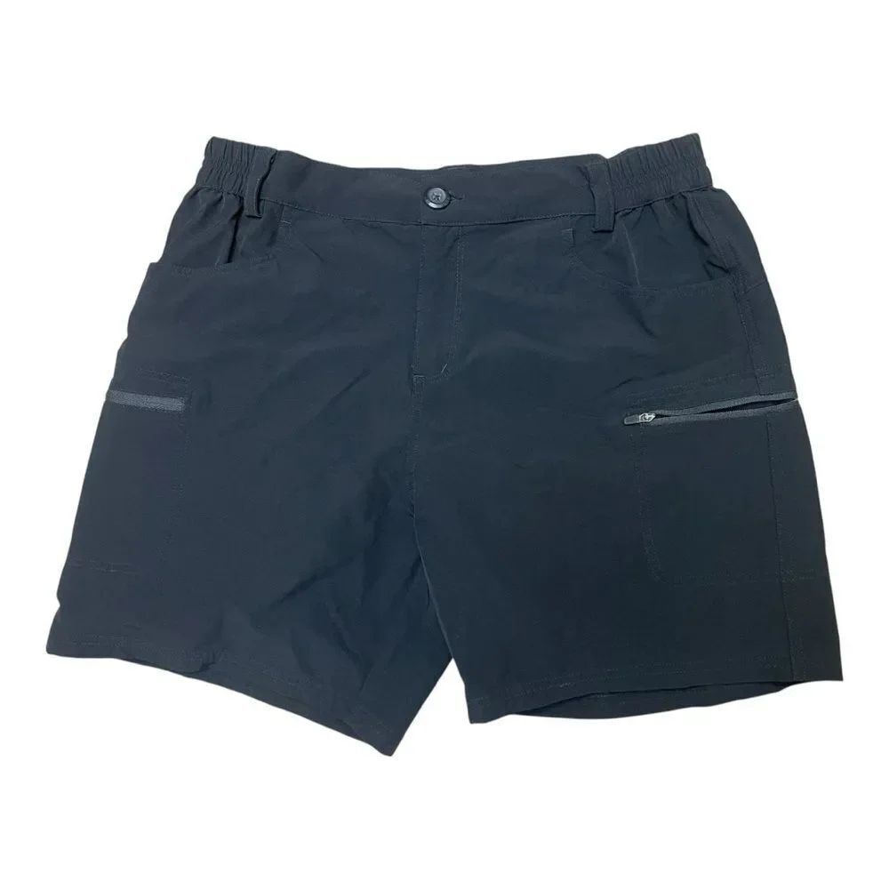 Willit Women’s Black Hiking Shorts Size M Zip Pockets Active Outdoor EUC